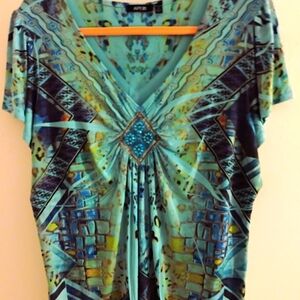 Women's Plus Size 2X Apt 9 Short Sleeve Top